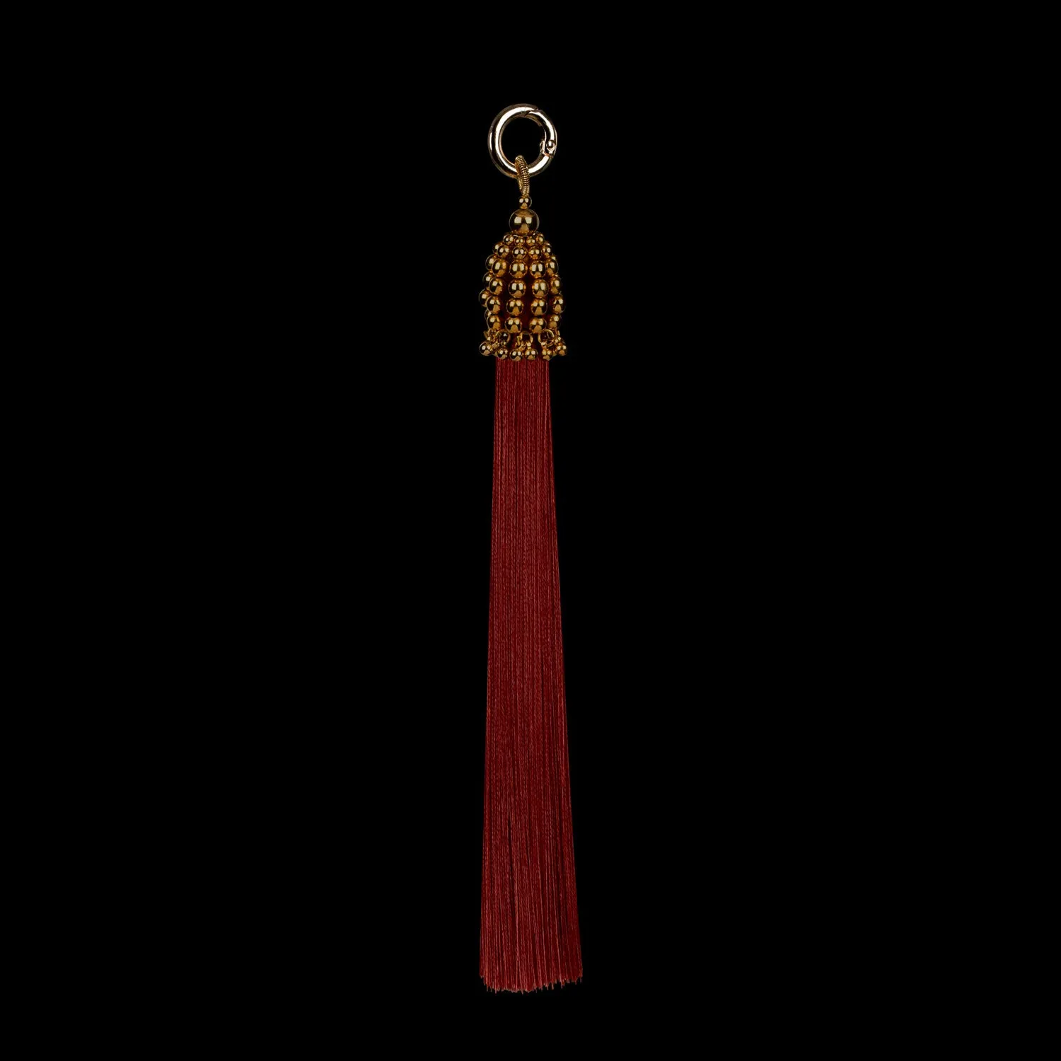 11" Gold Cap Polyester Tassel