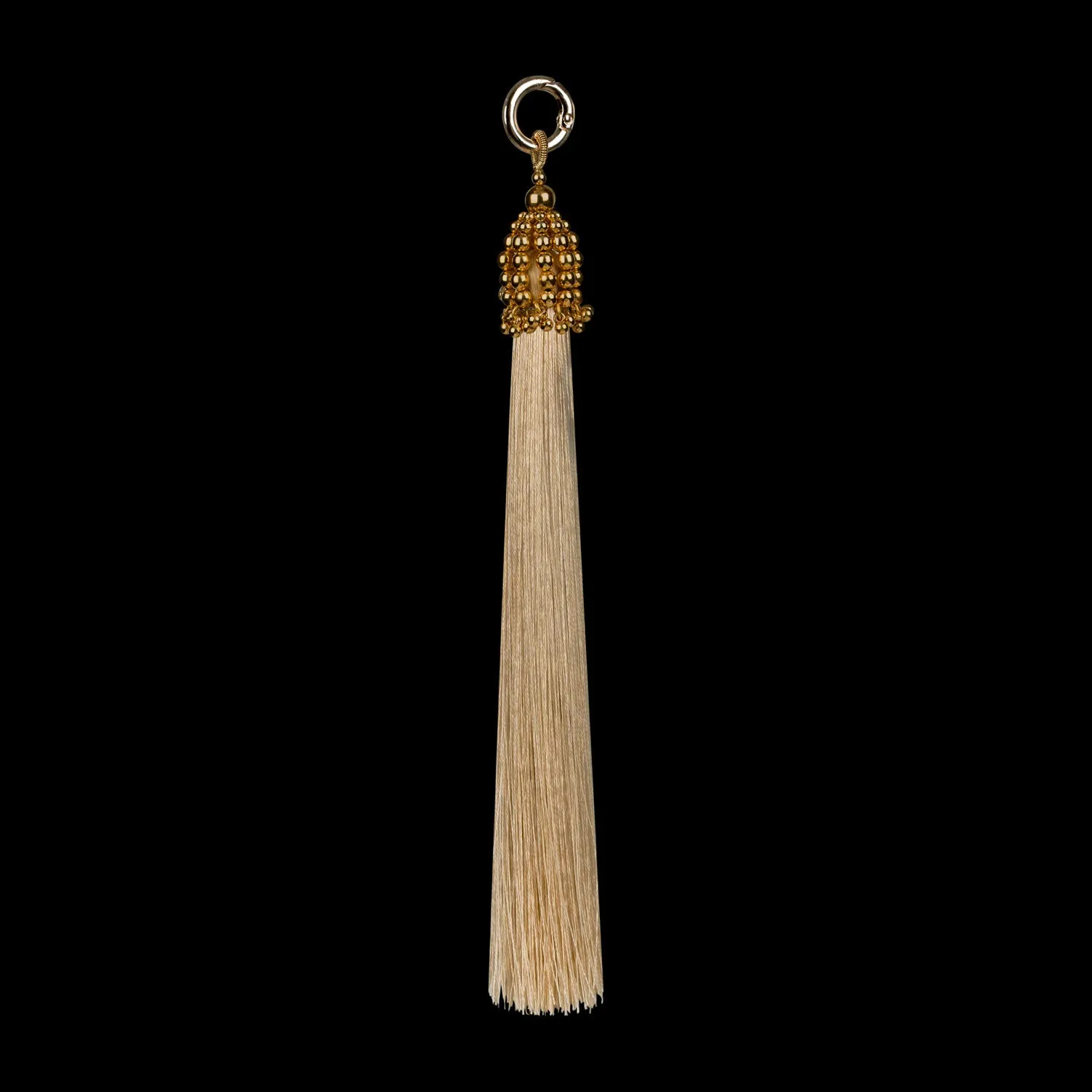 11" Gold Cap Polyester Tassel