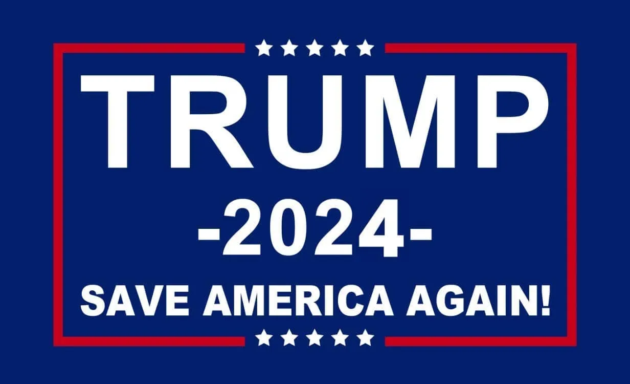 2024 Save America Again President Donald Trump Flag USA Polyester