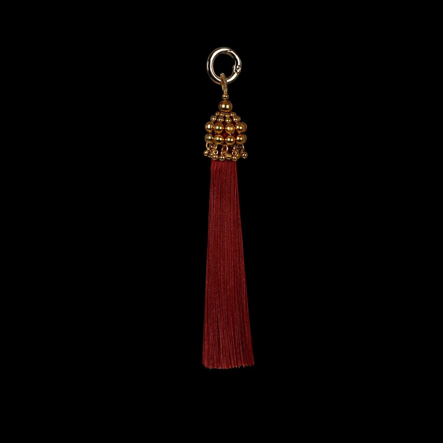 5" Gold Cap Polyester Tassel