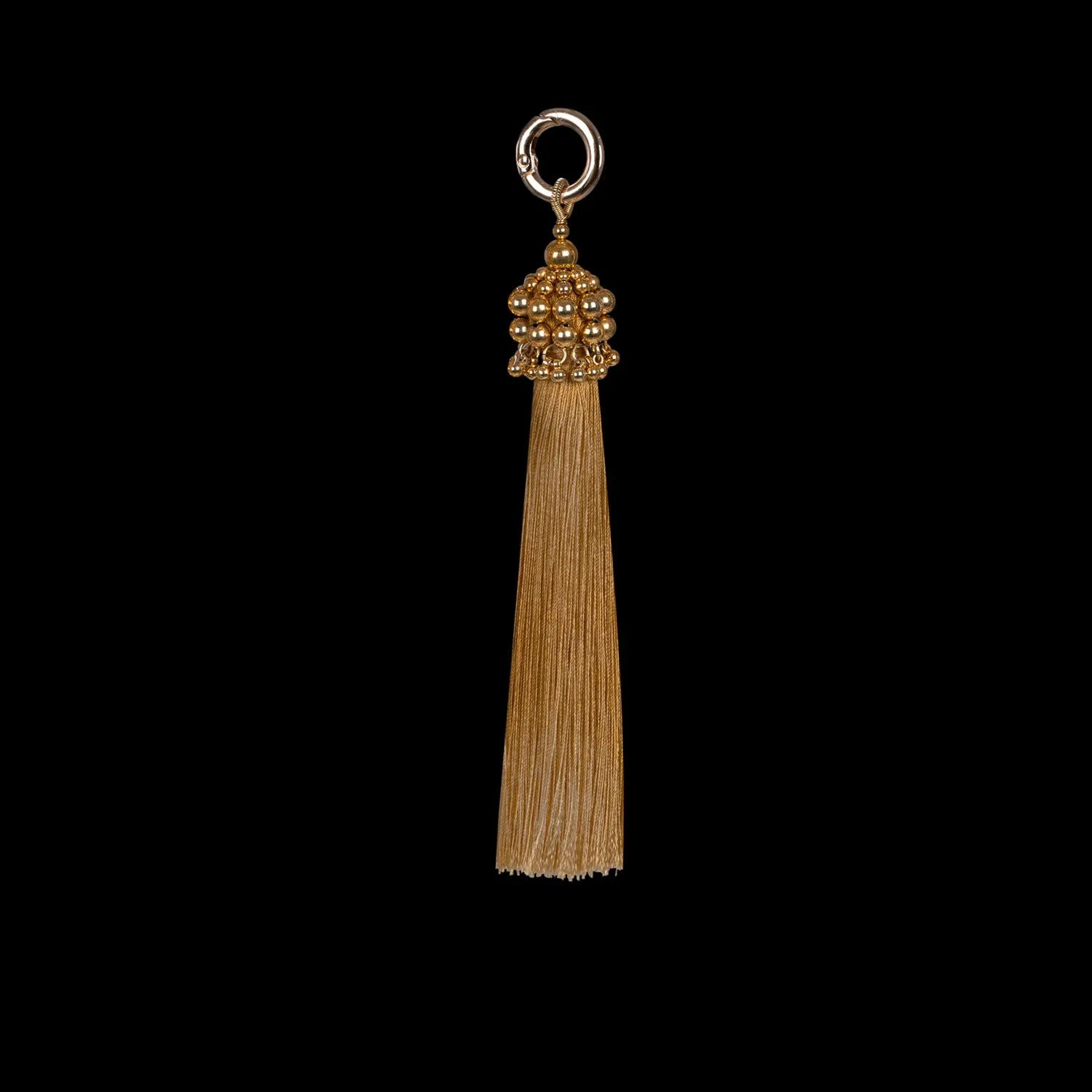 5" Gold Cap Polyester Tassel