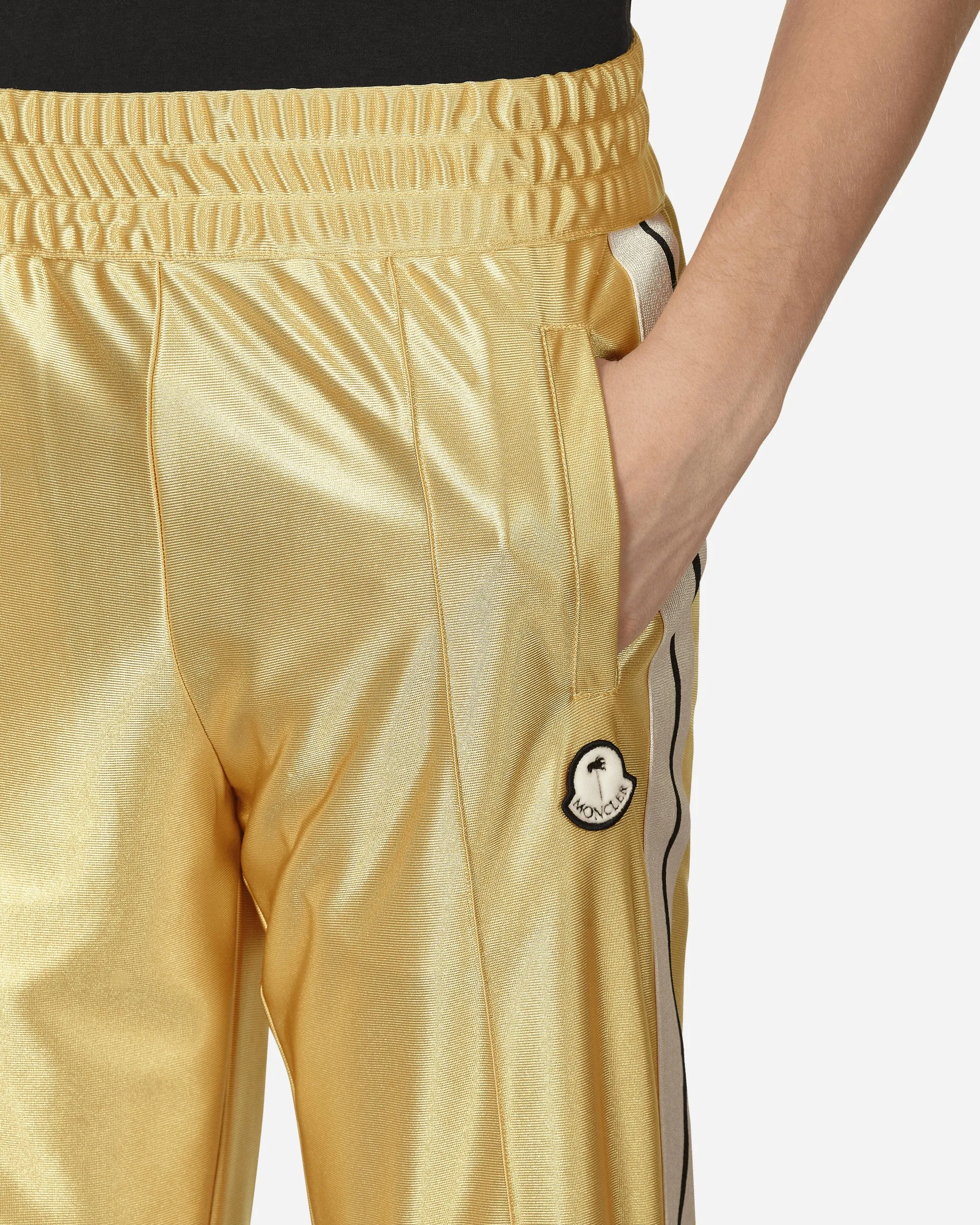 8 Moncler Palm Angels Glossy Sweatpants Yellow