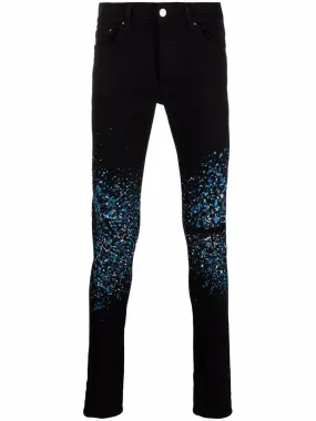 AMIRI Crystal Painter Skinny Jeans