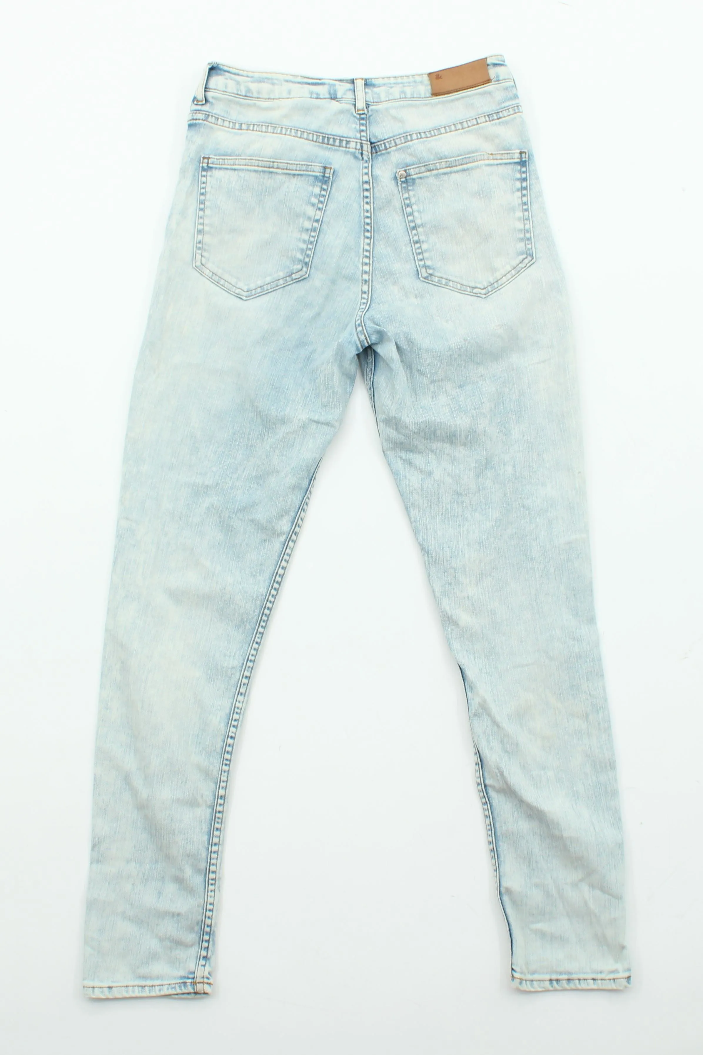 & Denim Women's Jeans W 27 in Blue Cotton with Polyester