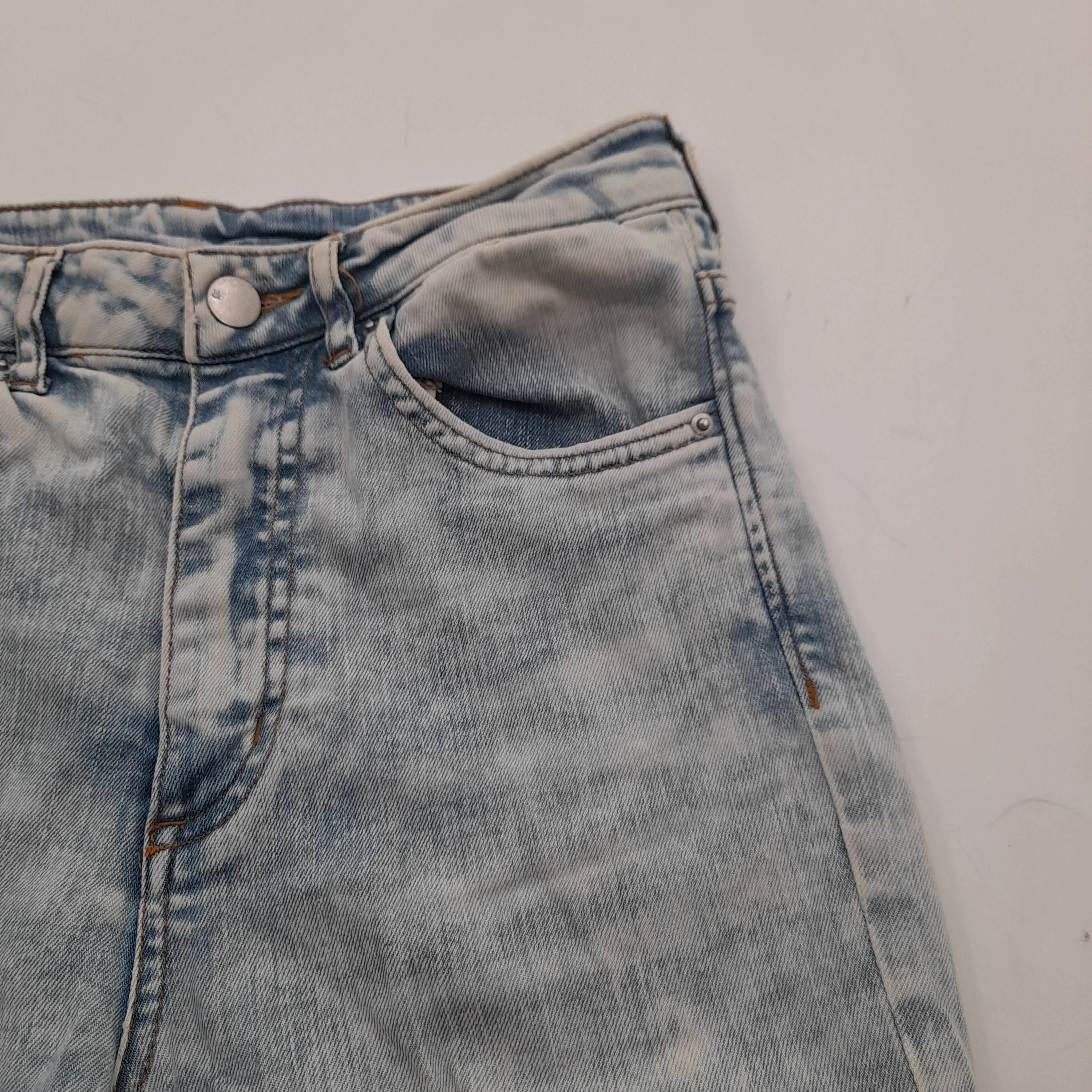 & Denim Women's Jeans W 27 in Blue Cotton with Polyester