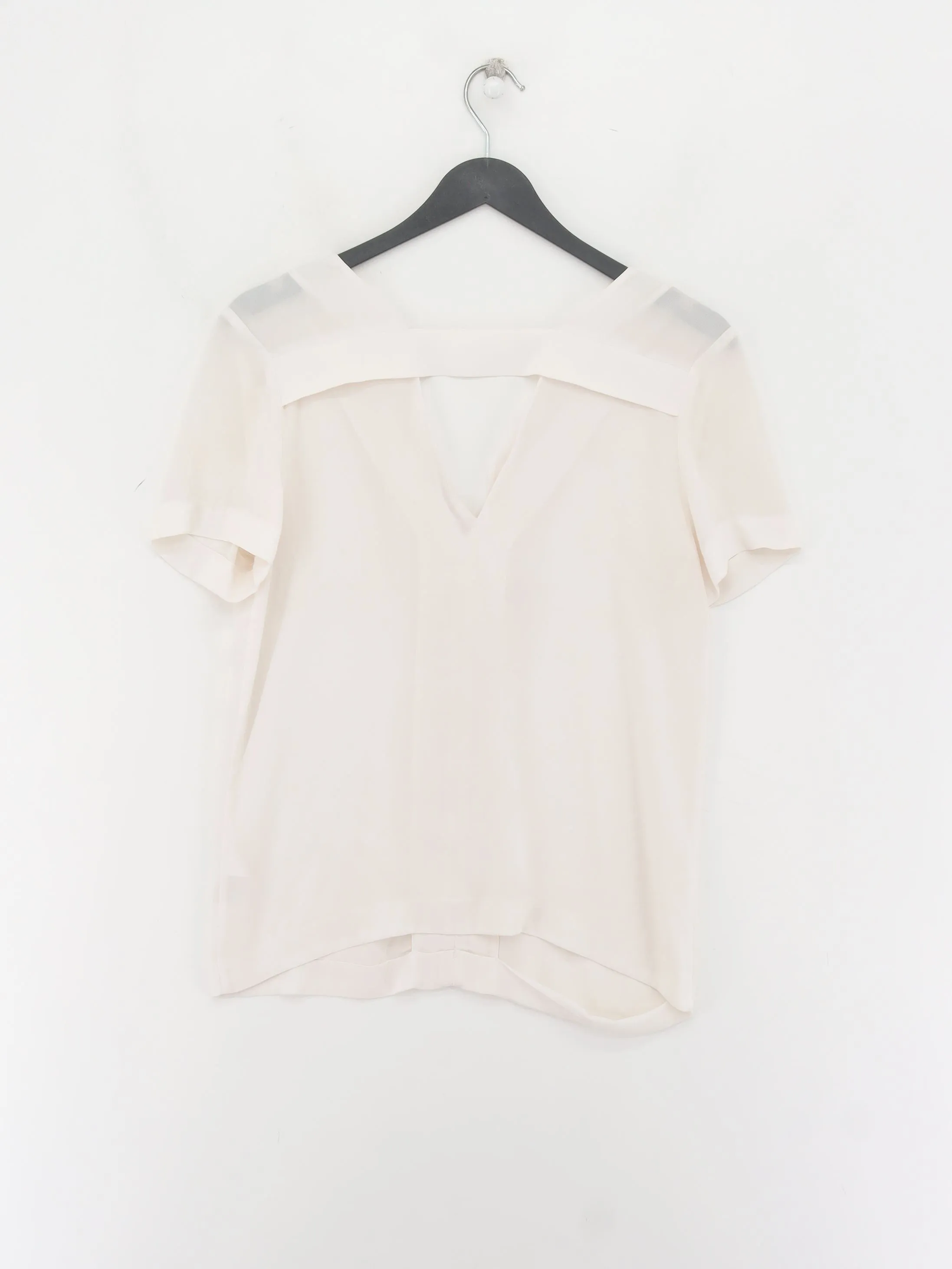 & Other Stories Women's Blouse UK 6 Cream 100% Polyester