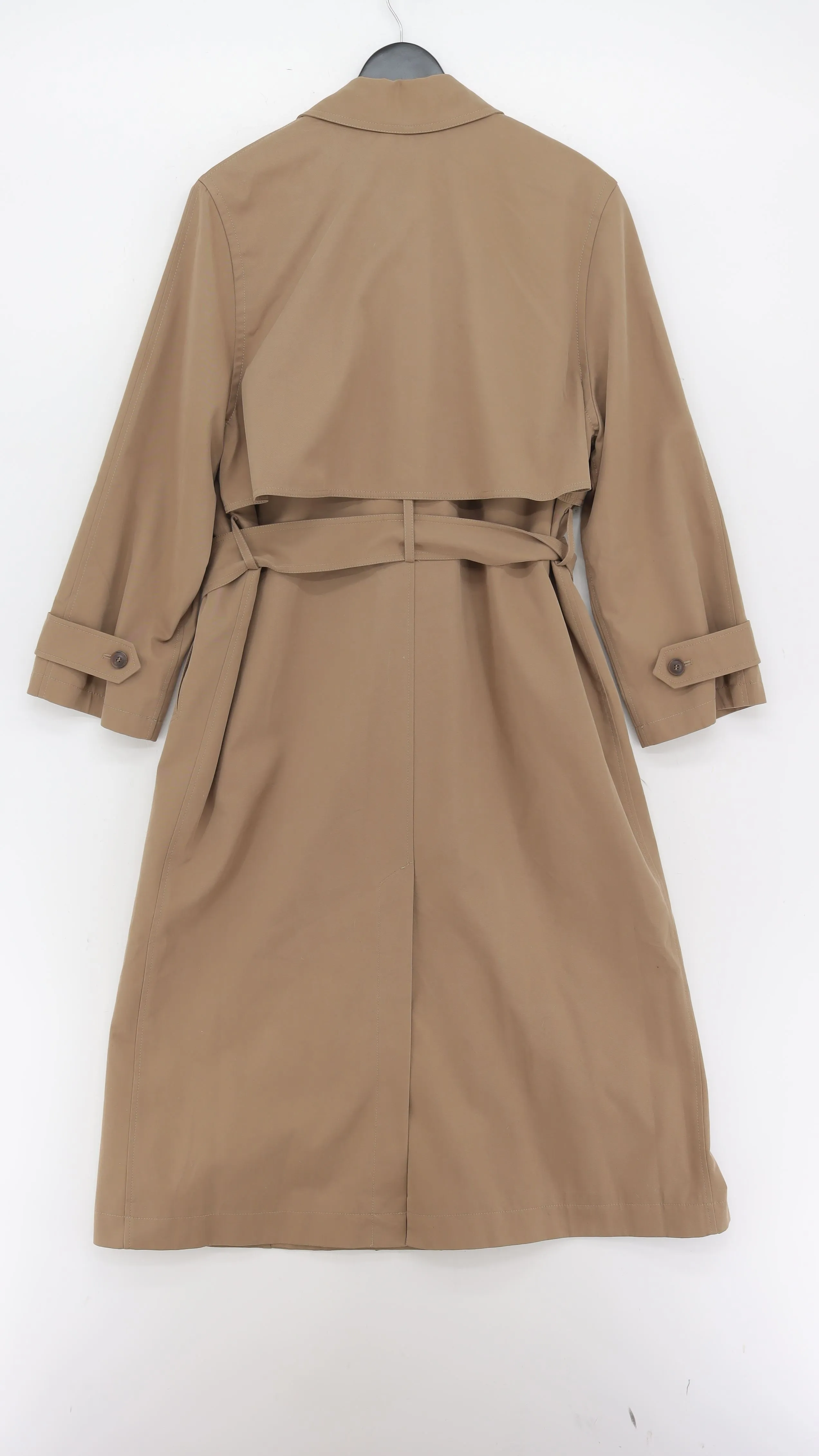 & Other Stories Women's Coat S Brown Cotton with Polyamide, Polyester, Viscose