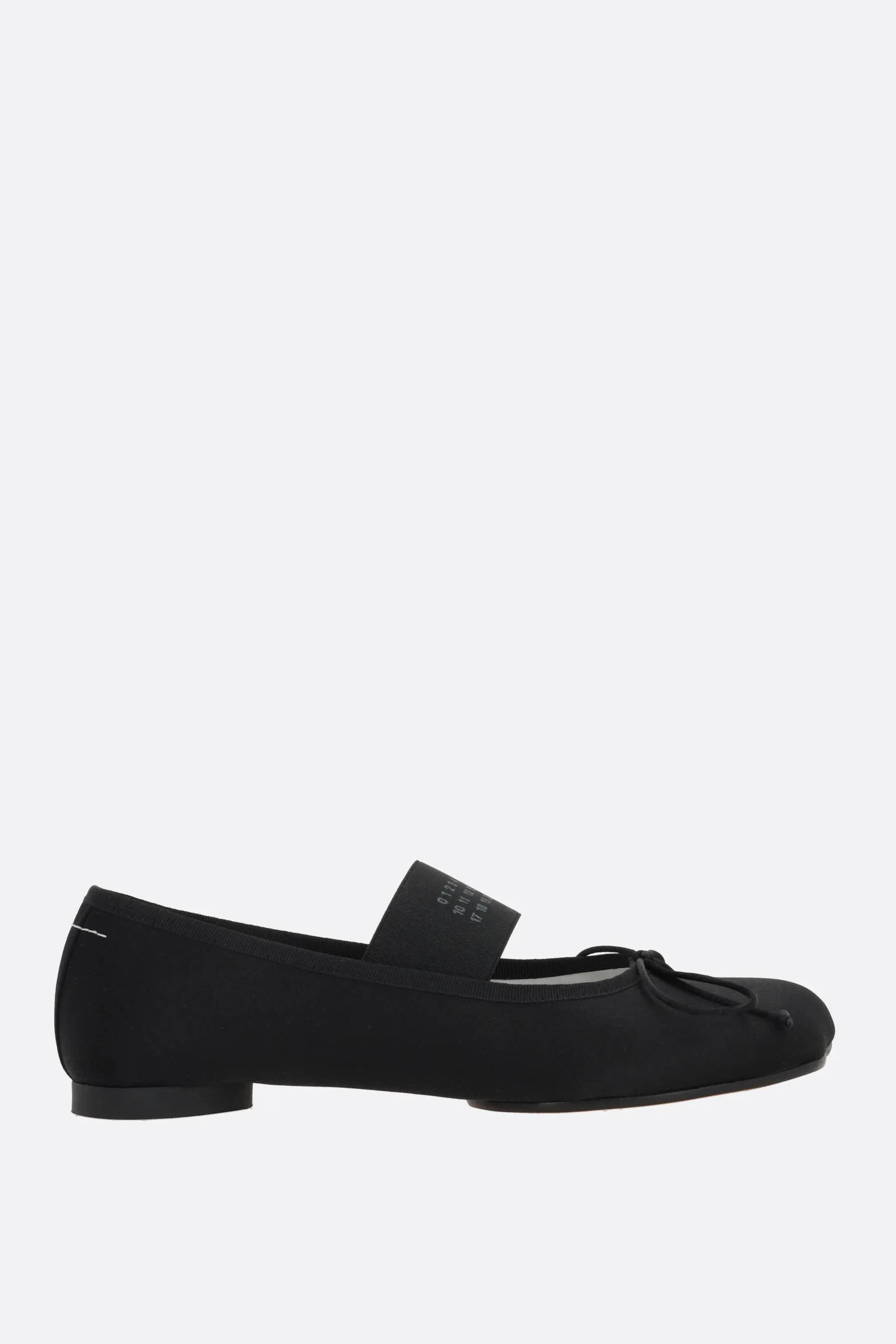 Anatomic satin ballerinas