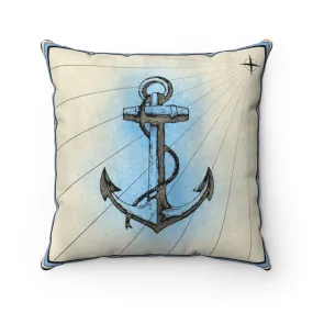 Anchor, Spun Polyester Square Pillow