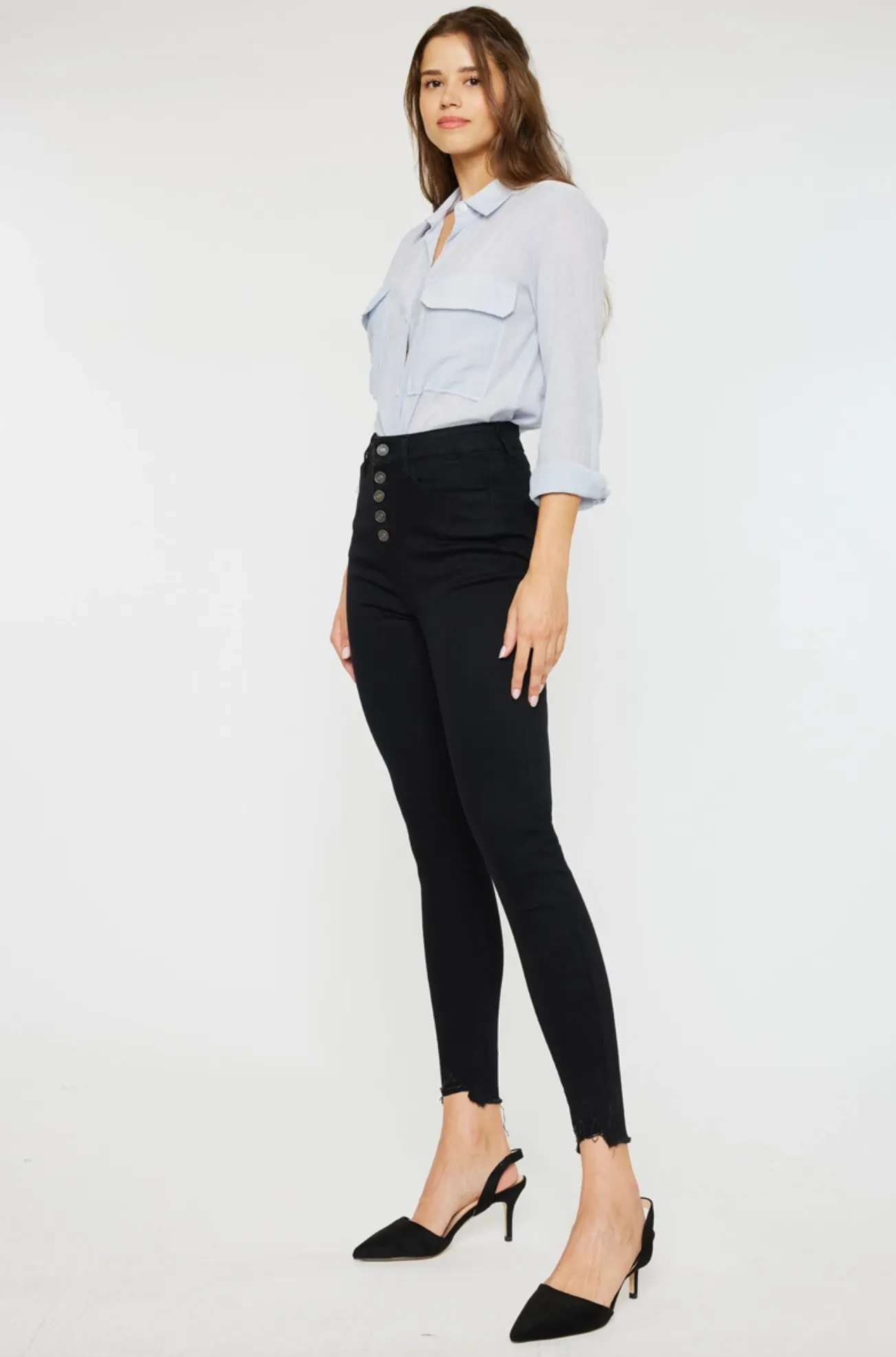 Angelina Skinny Black Jeans