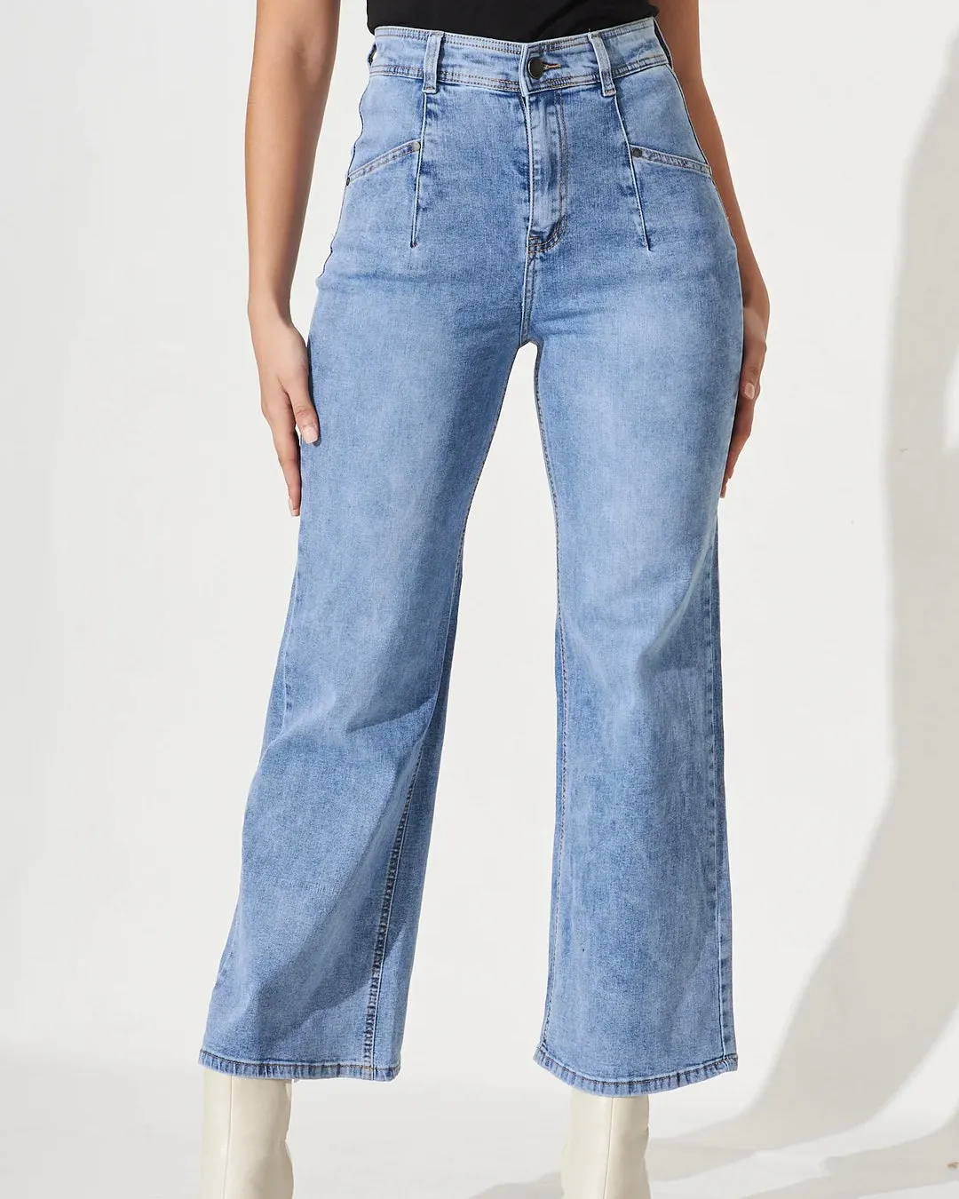 Arca Wide Leg Jeans Blue