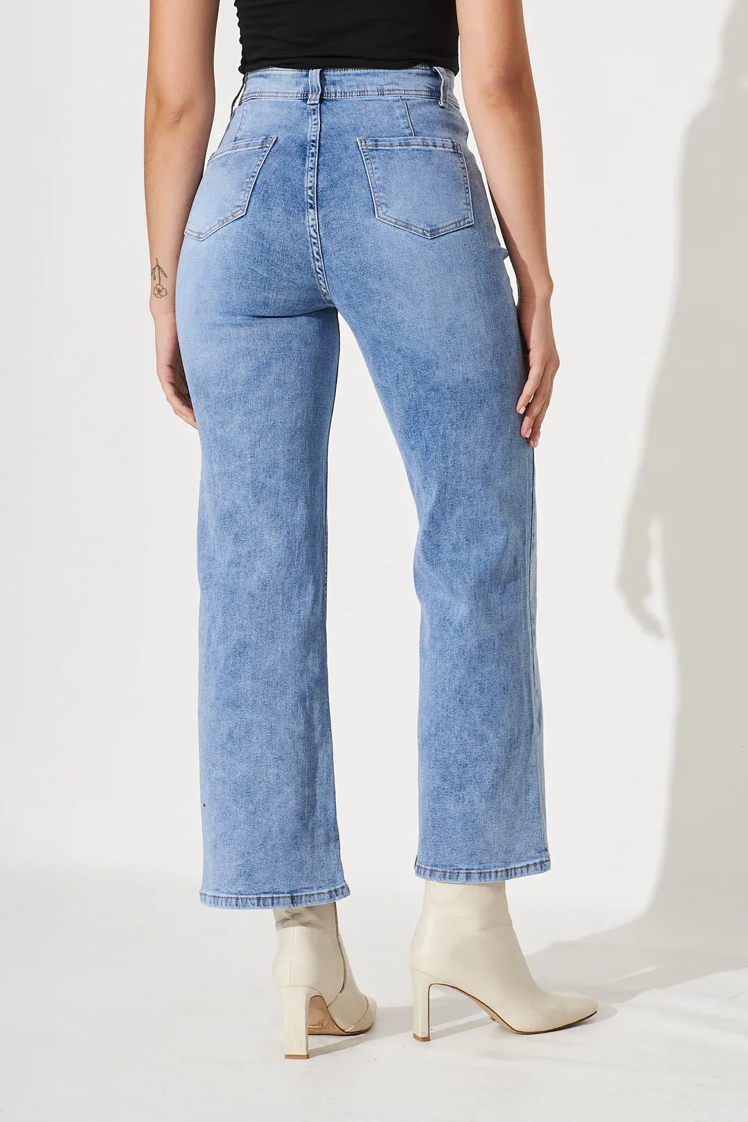 Arca Wide Leg Jeans Blue