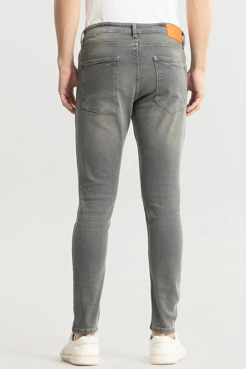 Ashen Light Grey Skinny Jeans