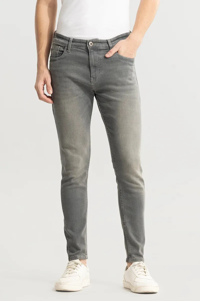 Ashen Light Grey Skinny Jeans