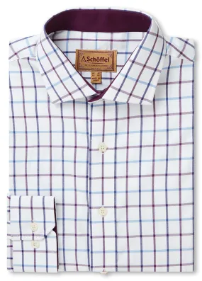 Baconsthorpe Tailored Shirt - Purple Check