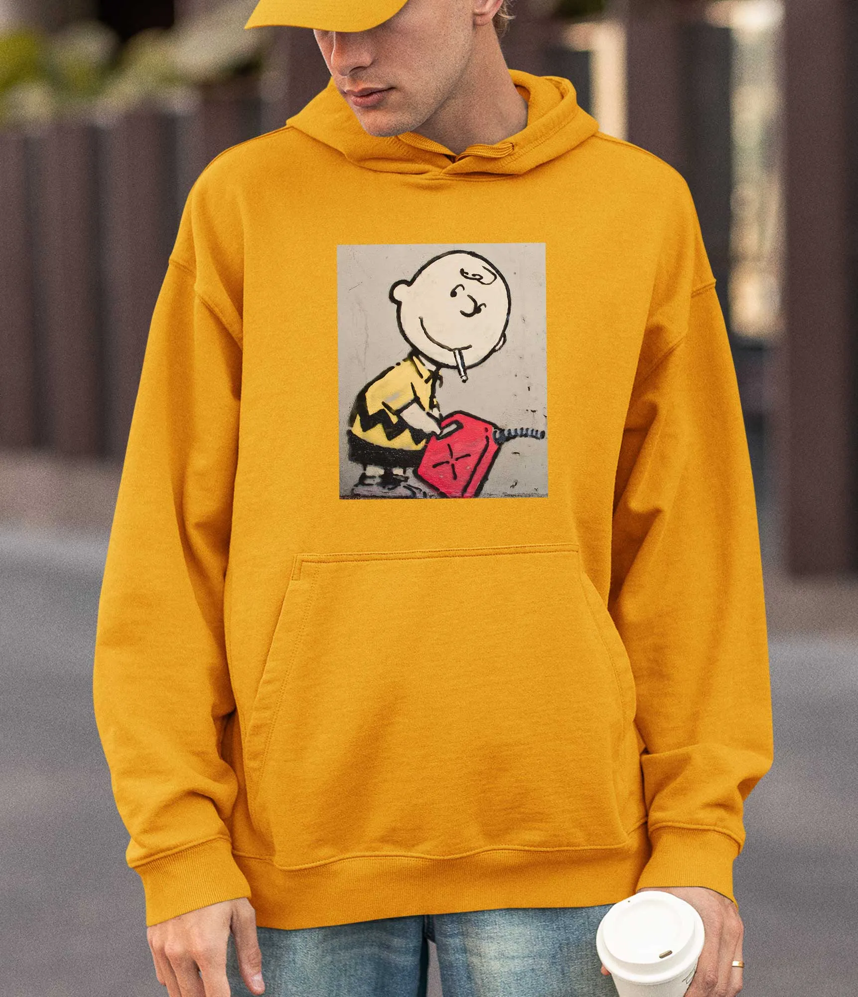 Banksy Hoodie - Charlie Brown