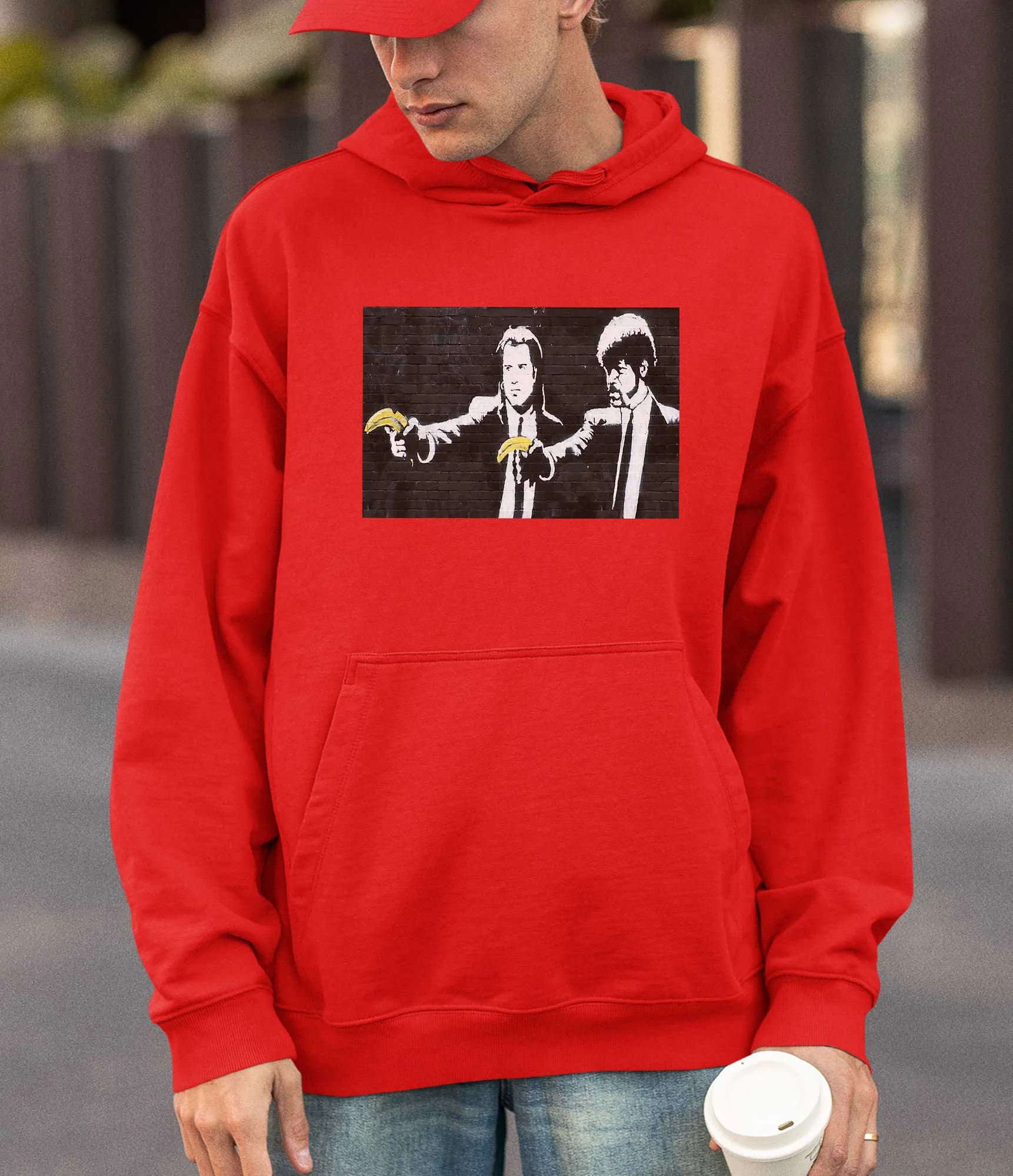 Banksy Hoodie - Pulp Fiction Bananas