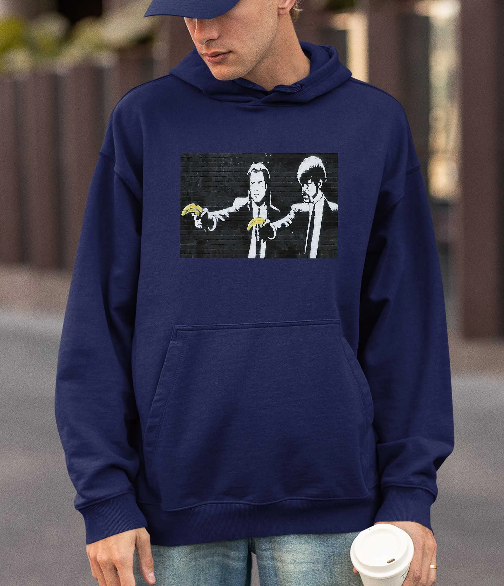 Banksy Hoodie - Pulp Fiction Bananas