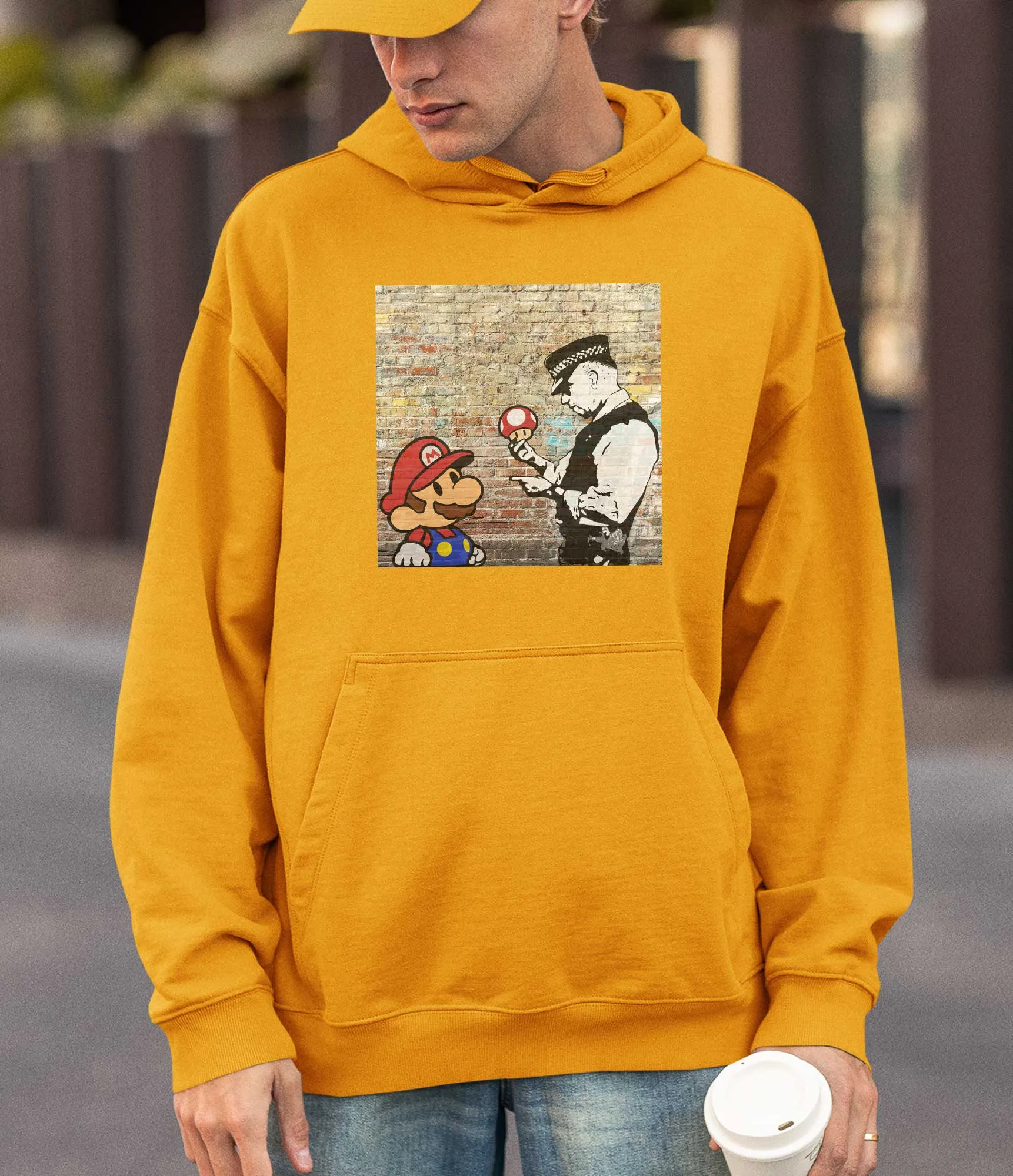 Banksy Hoodie - Super Mario