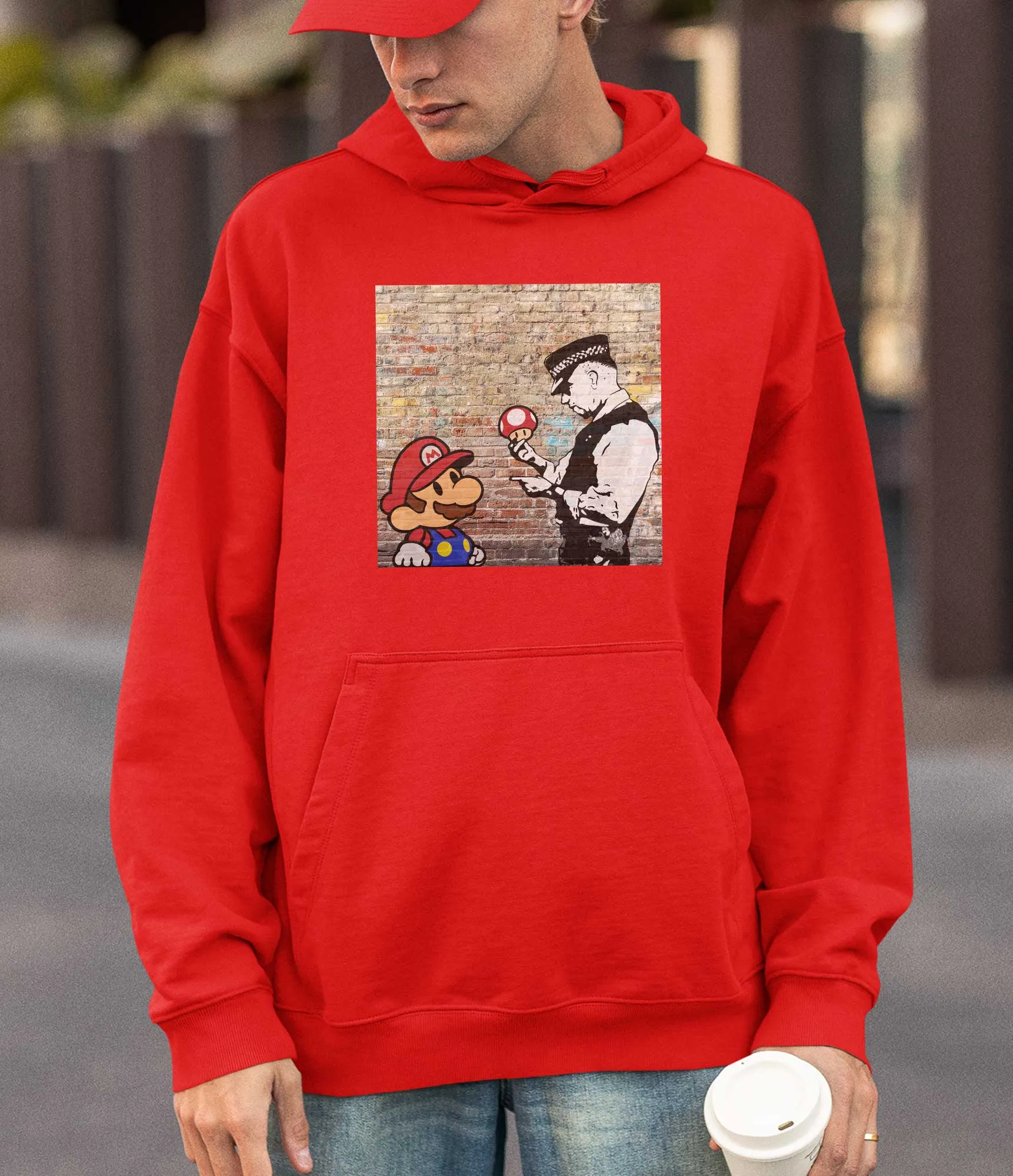 Banksy Hoodie - Super Mario