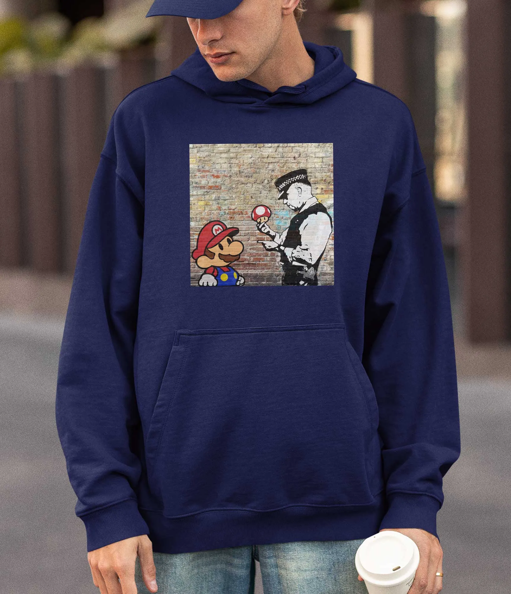 Banksy Hoodie - Super Mario