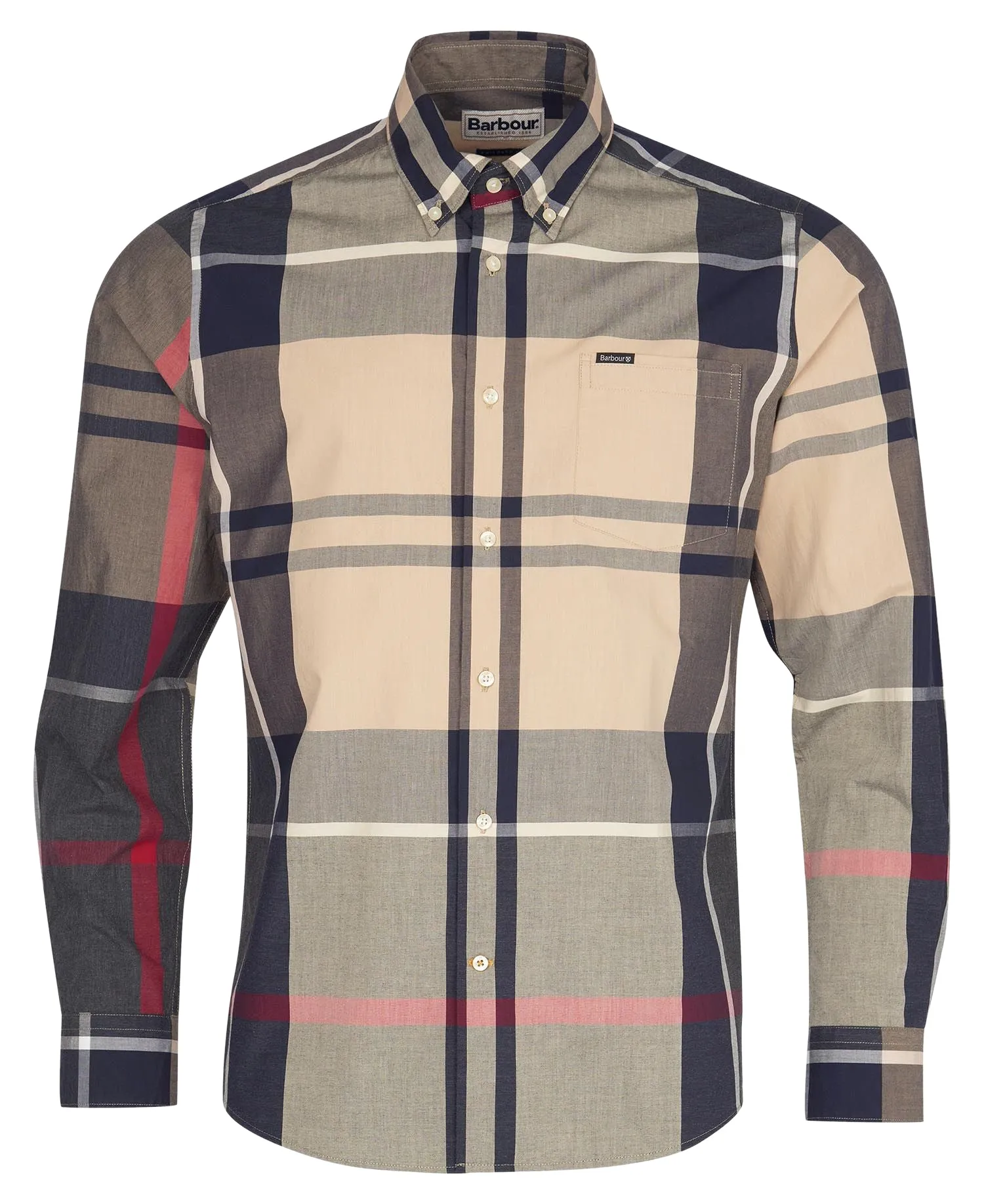 Barbour Men's 'Harris' Tartan Check Shirt, Button-Down Collar, Tailored Fit