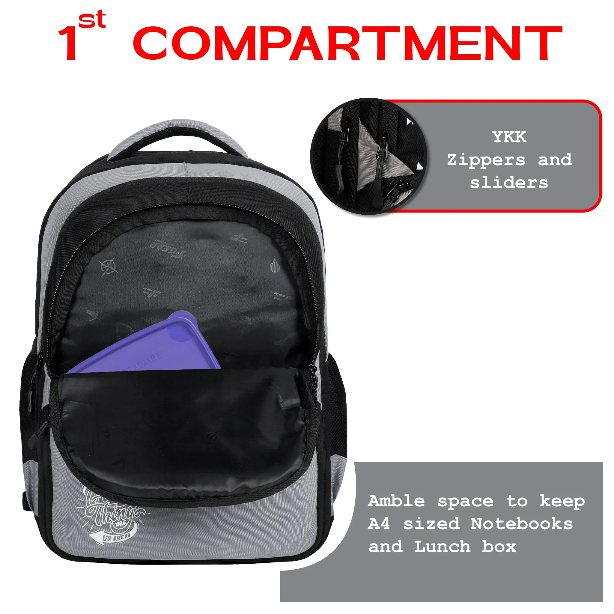 Battleship 32L Black Grey Backpack