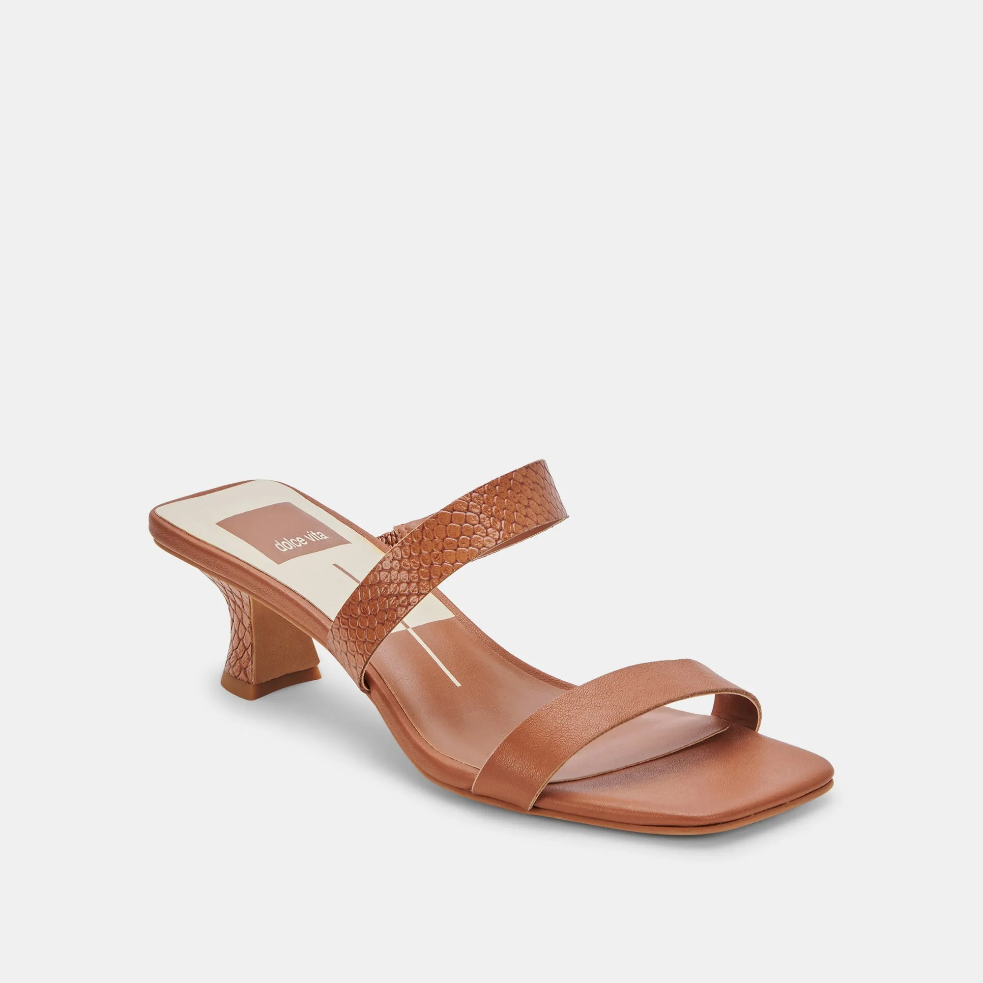 BERTIE HEELS CEDAR LEATHER