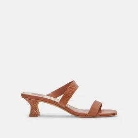 BERTIE HEELS CEDAR LEATHER