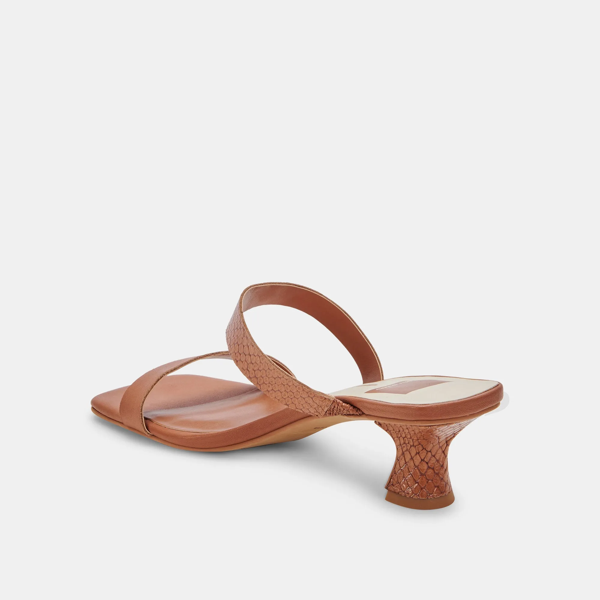 BERTIE HEELS CEDAR LEATHER