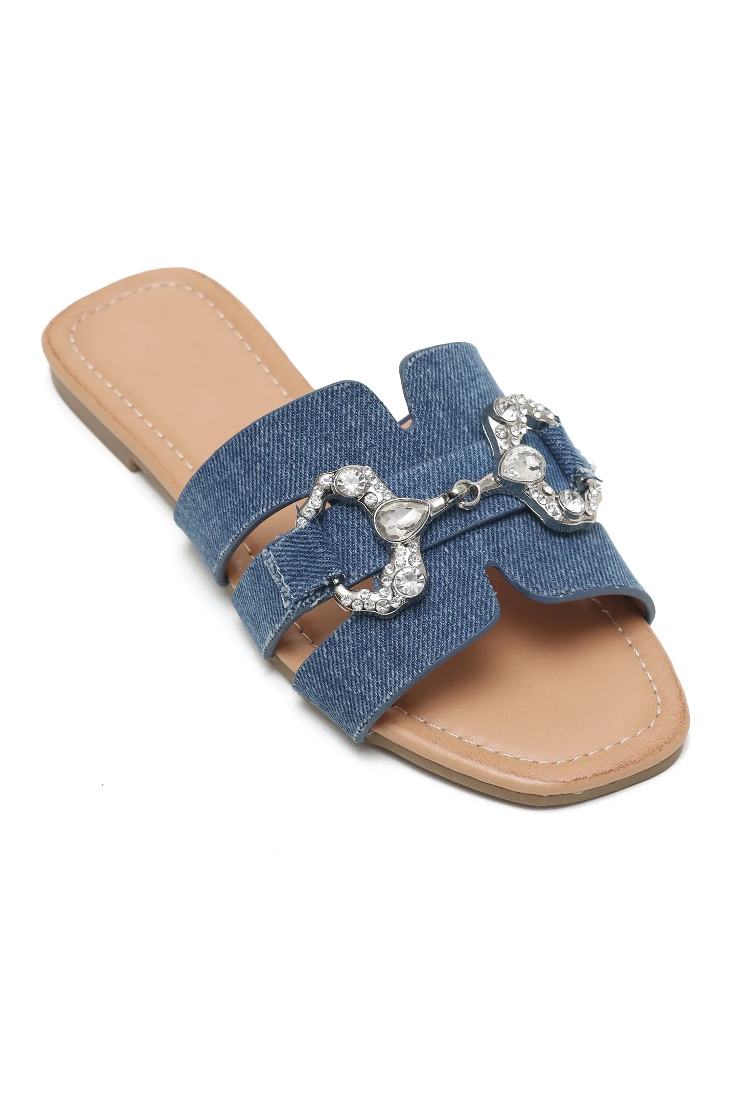 BOHO CHARM SLIDES-JEANS