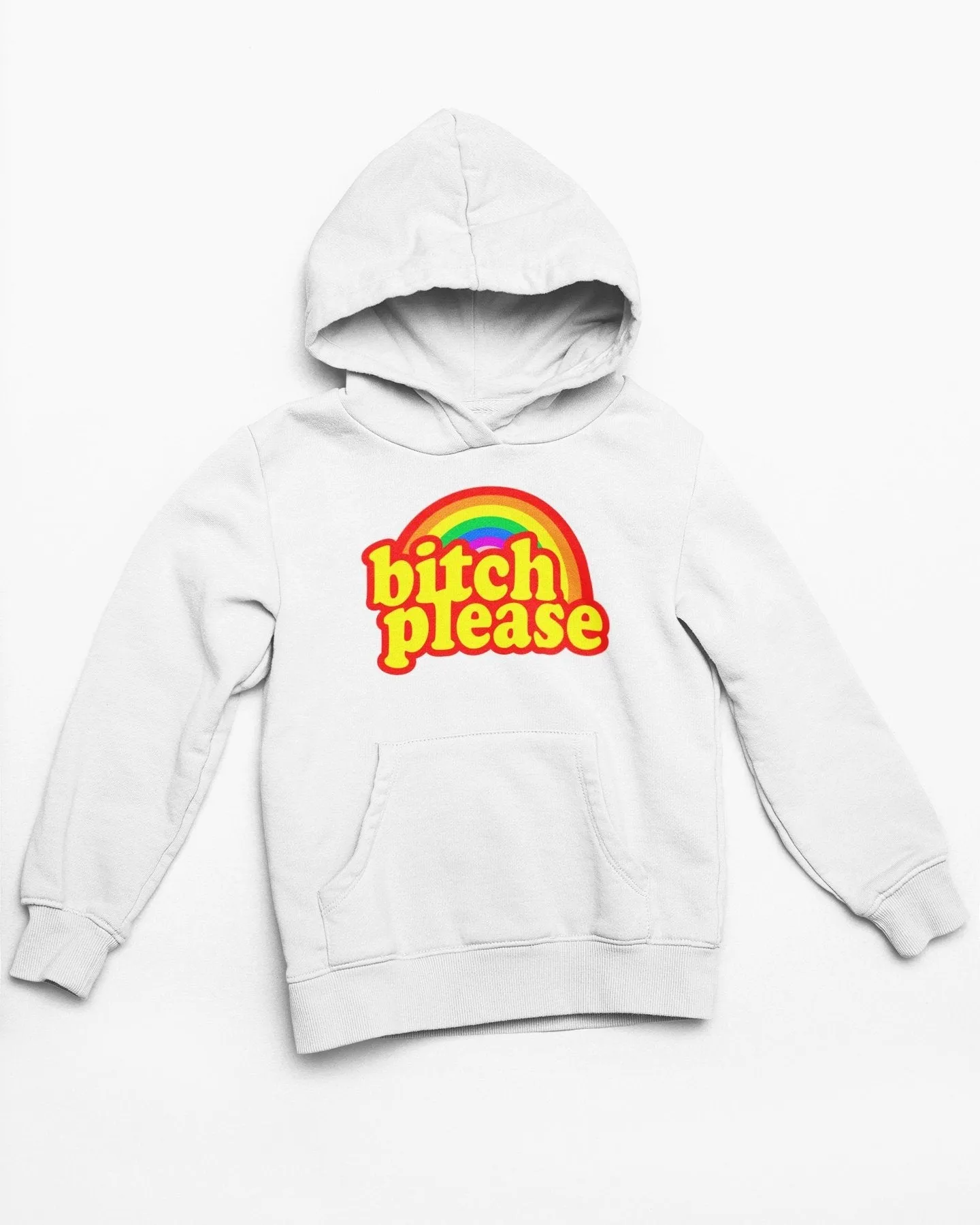 B*tch please white Hoodie