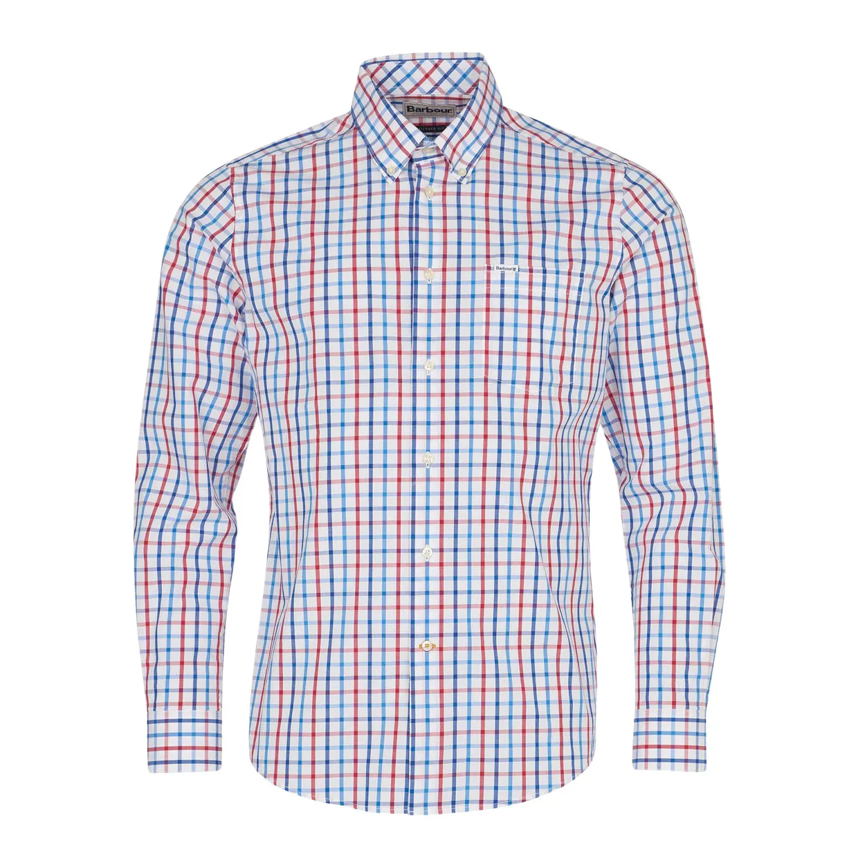 Camicia Barbour Eldon Tailored Bianco / Blu / Rosso