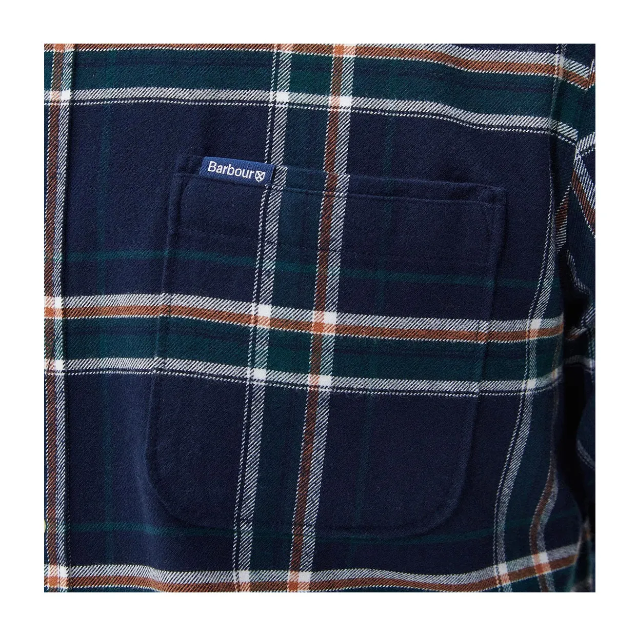 Camicia Uomo Barbour Ronan Tailored Check Blu Multicolor