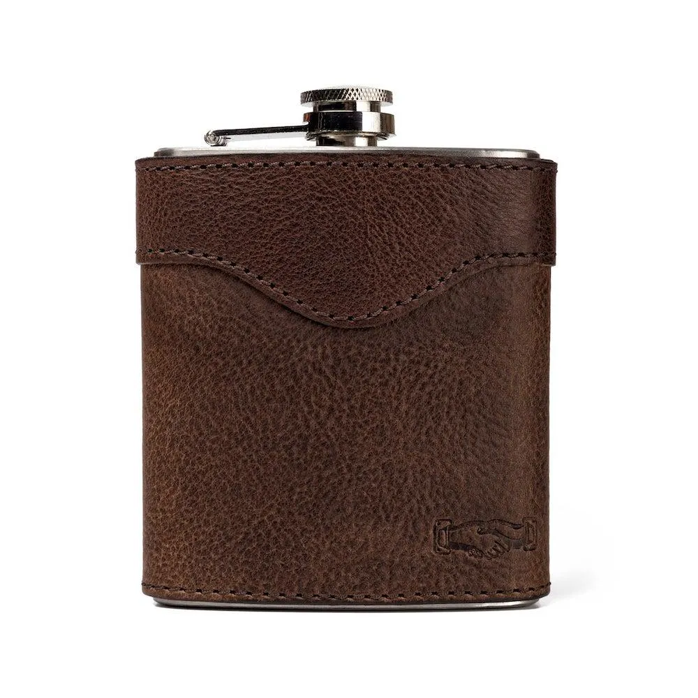 Campaign Leather Flask