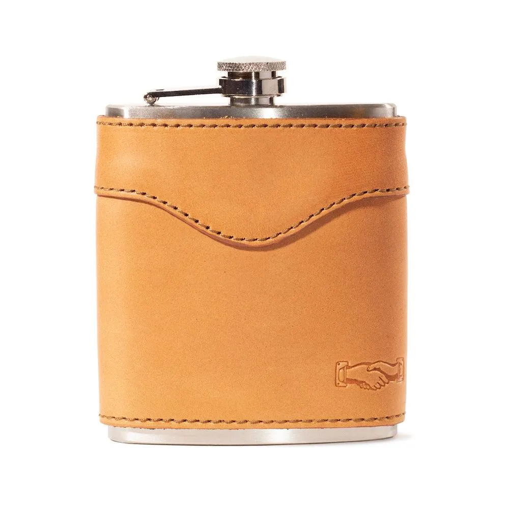 Campaign Leather Flask