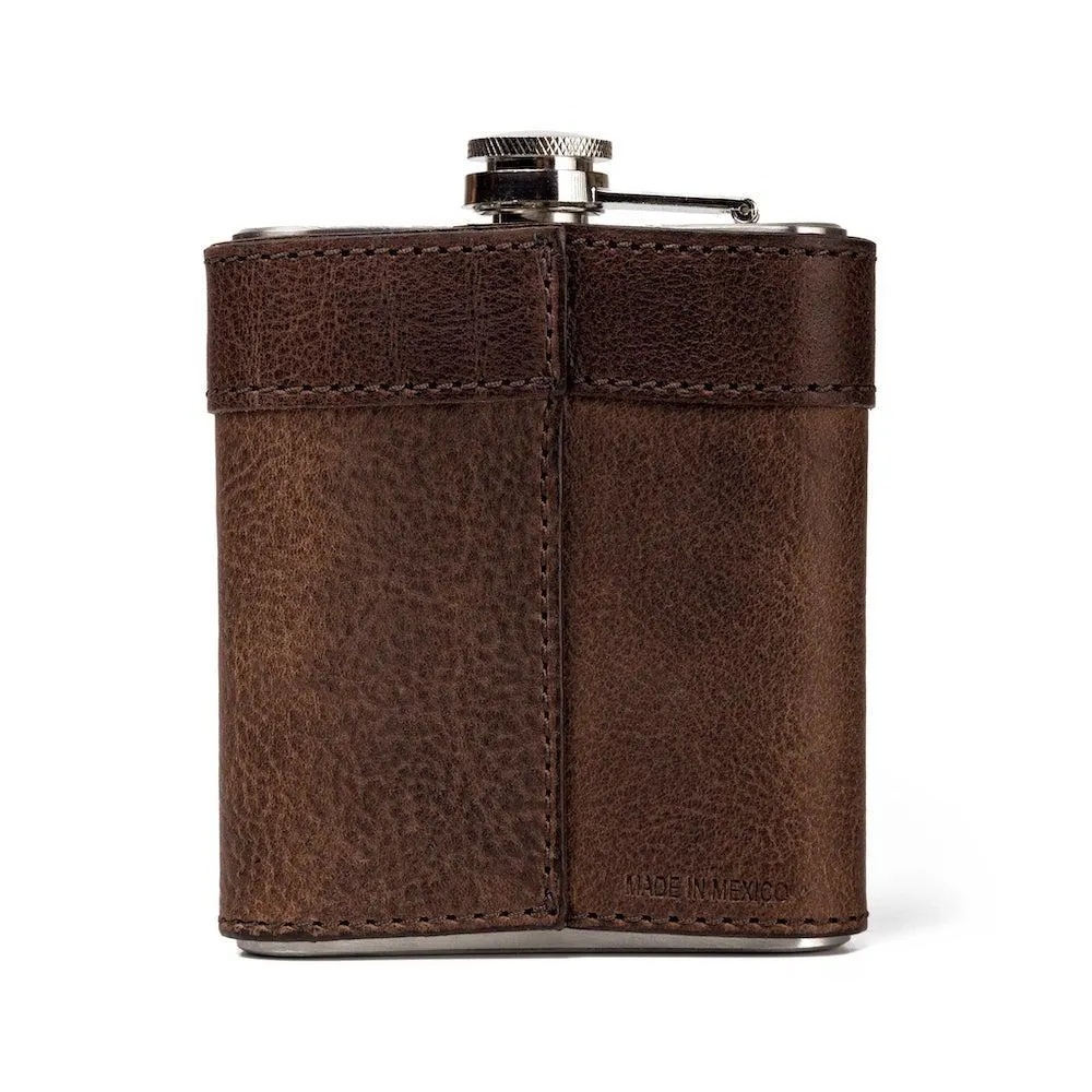 Campaign Leather Flask