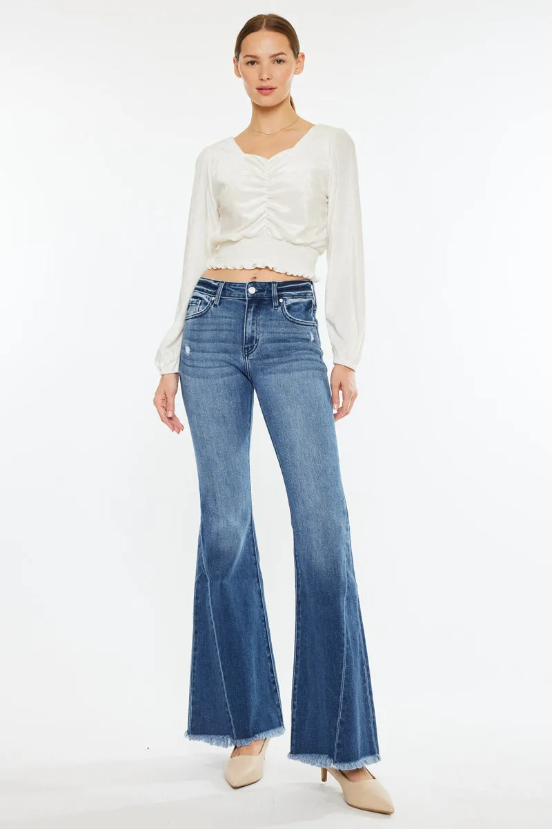 Cleo Mid Rise Flare Jeans