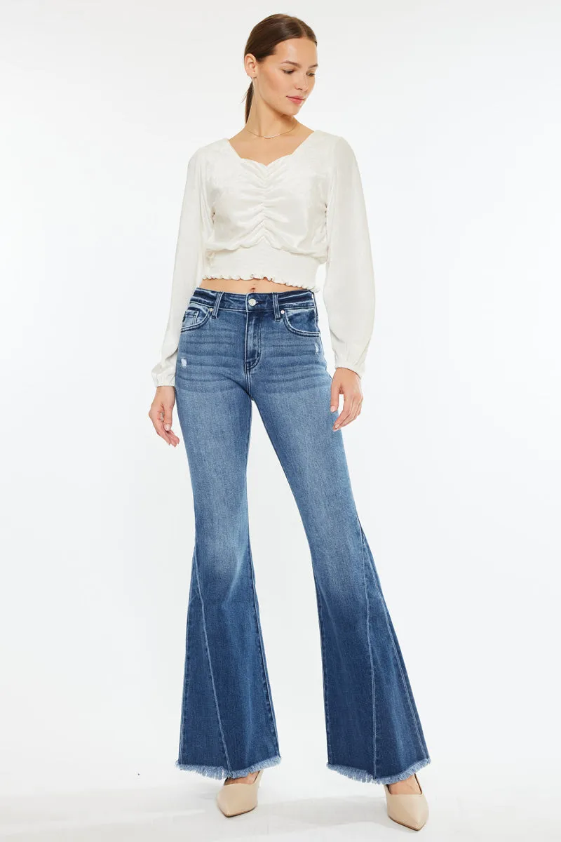 Cleo Mid Rise Flare Jeans