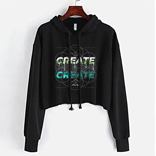 Create Crop Top Hoodie