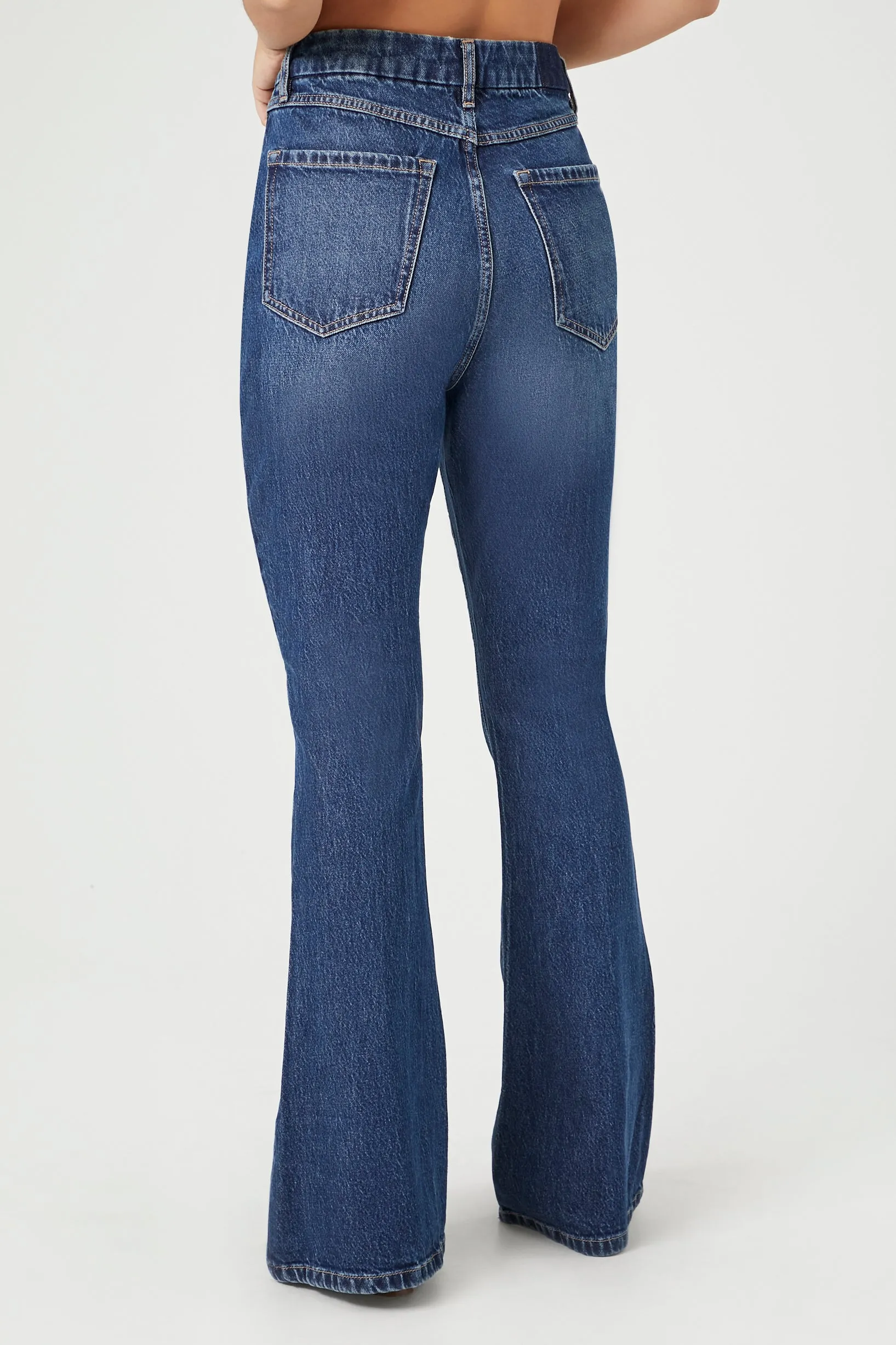 Curvy Stretch-Denim Flare Jeans