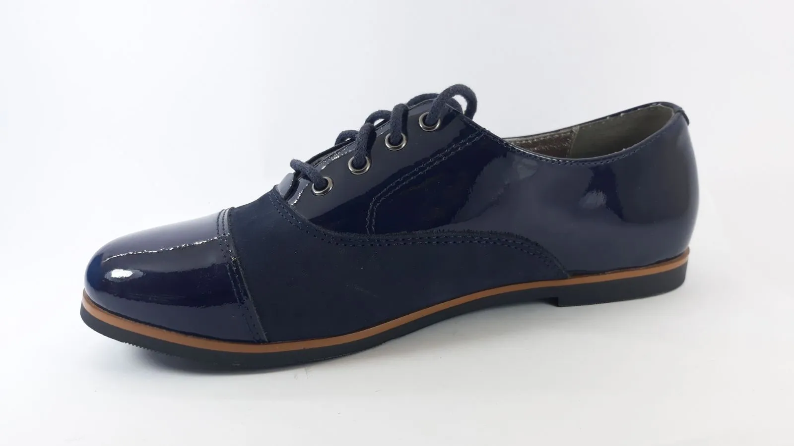 Devomali Navy Lace-Ups