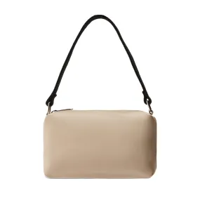 DIONNE SATIN MINI HANDBAGS - NUDE SATIN