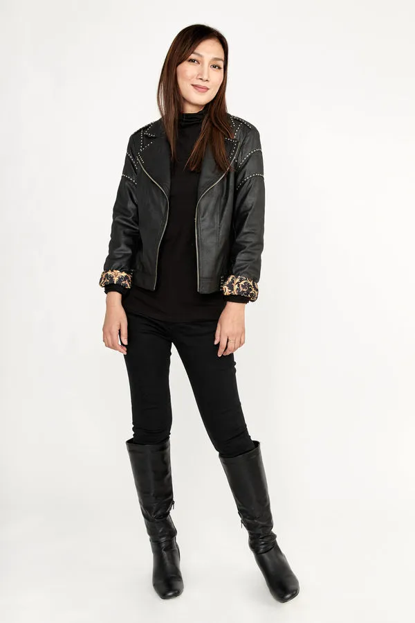 FAUX LEATHER JACKET