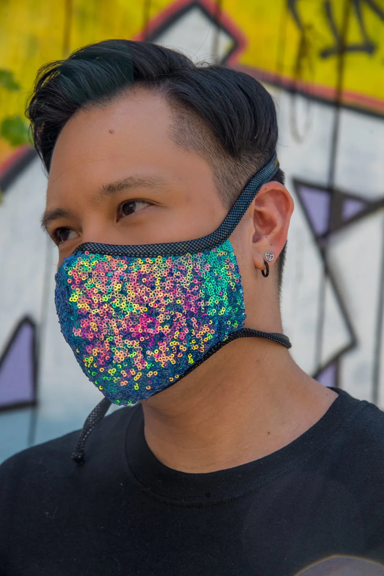 FF556 - Sequin Tailored Mask