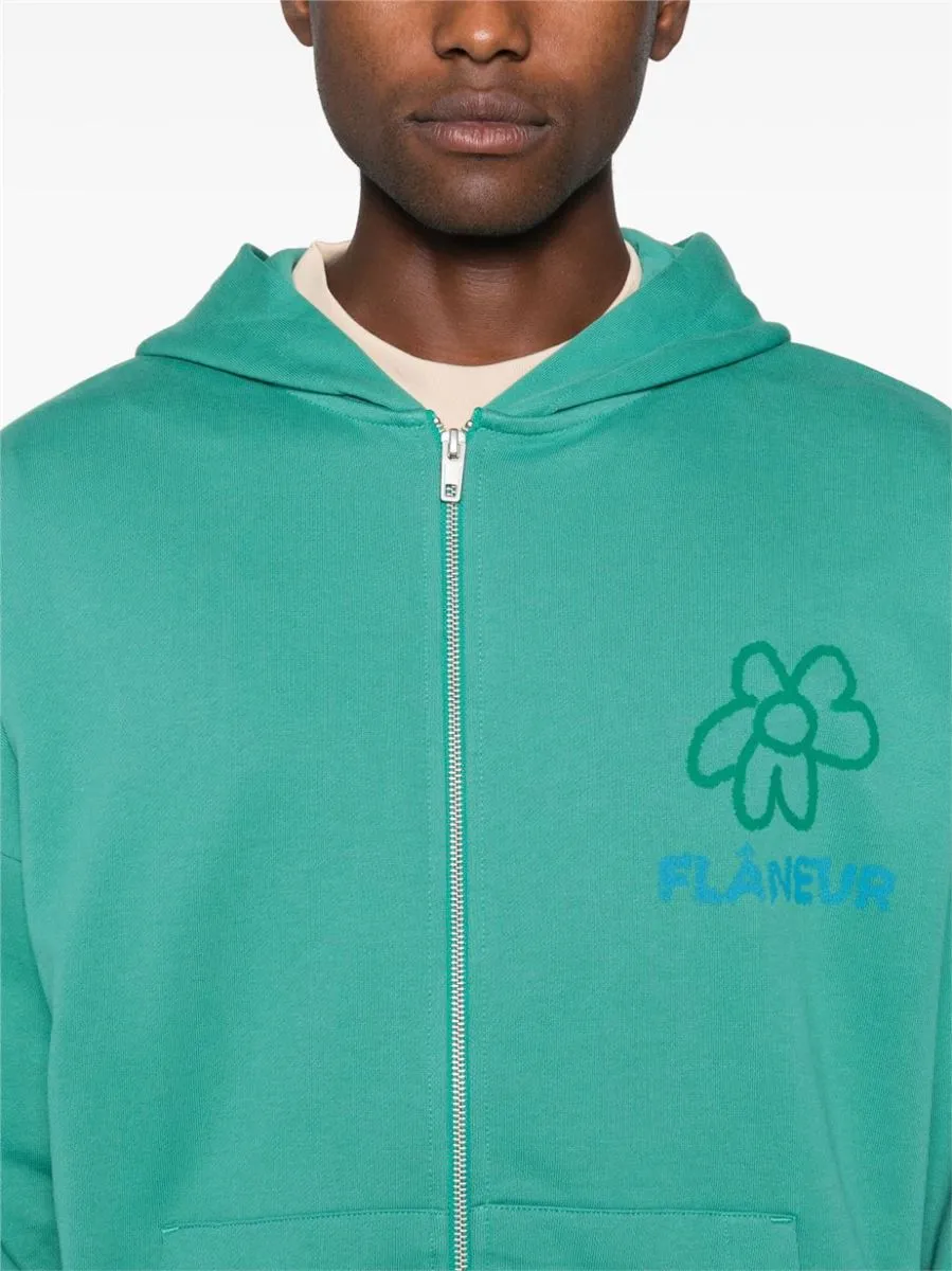 FLOWER ZIP-UP HOODIE