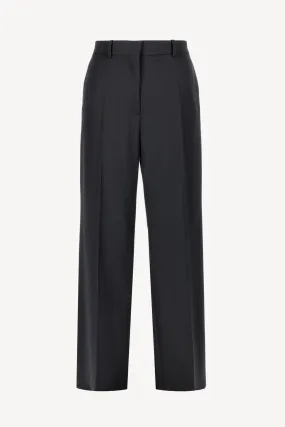 Hose Wide Leg Tailored in Schwarz