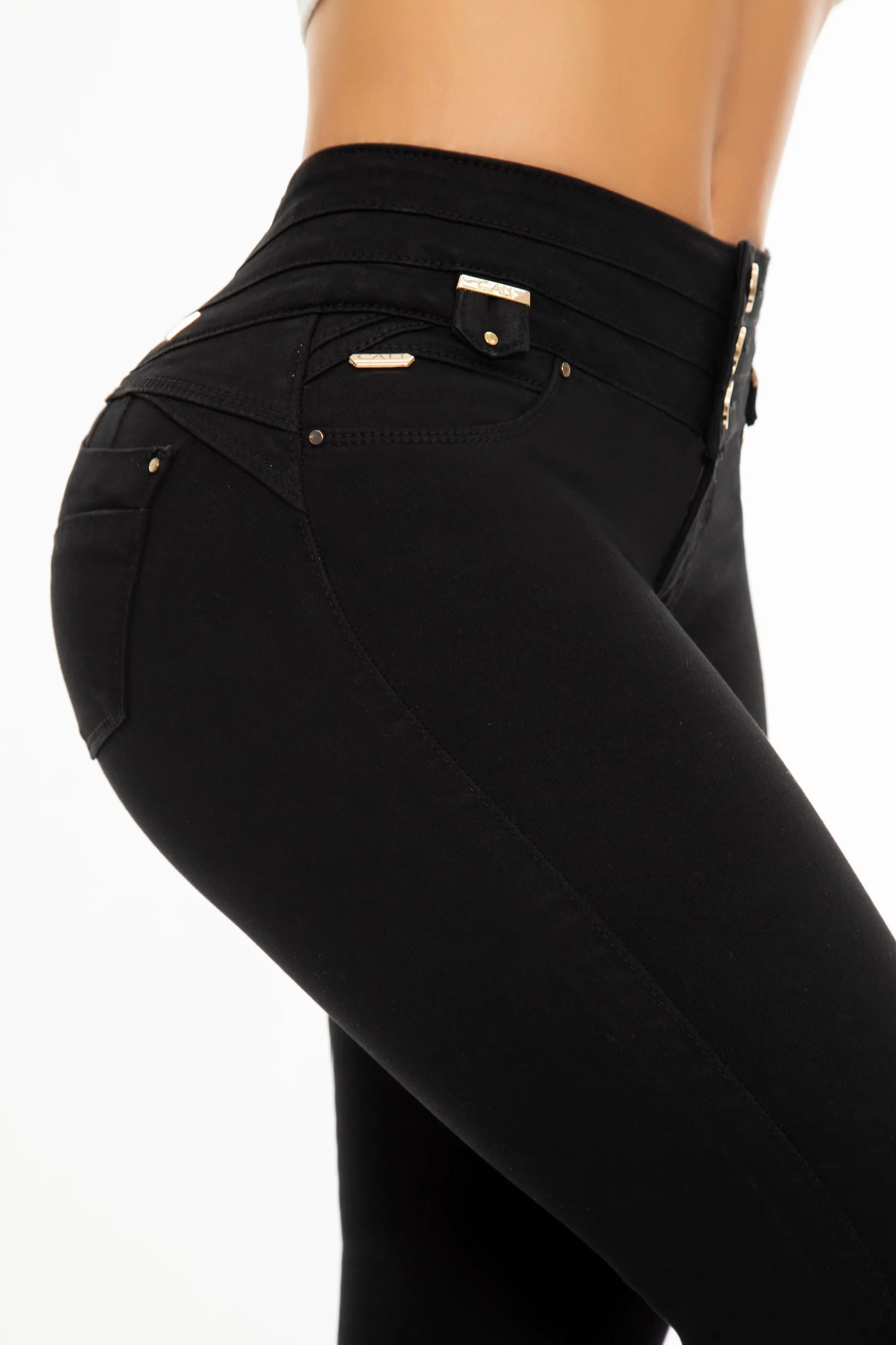 Jeans Levanta Pompa VALERY Negro GOLDEN COLLECTION