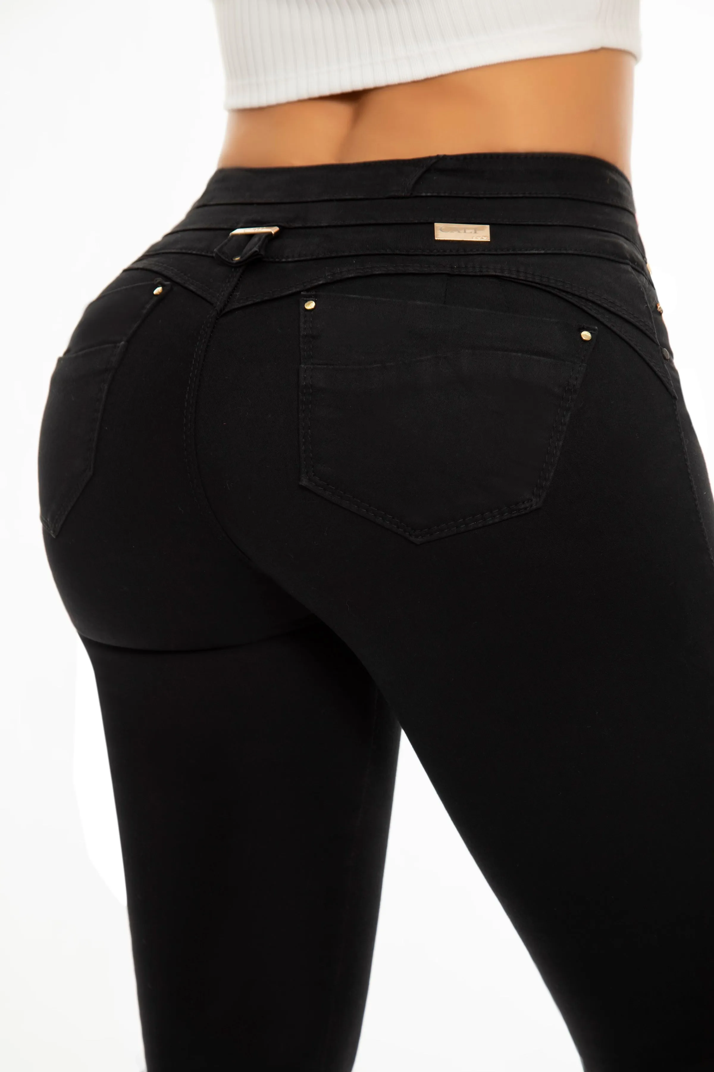 Jeans Levanta Pompa VALERY Negro GOLDEN COLLECTION