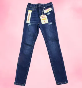 JEANS SKINNY CON DETALLES RASGADO 90316